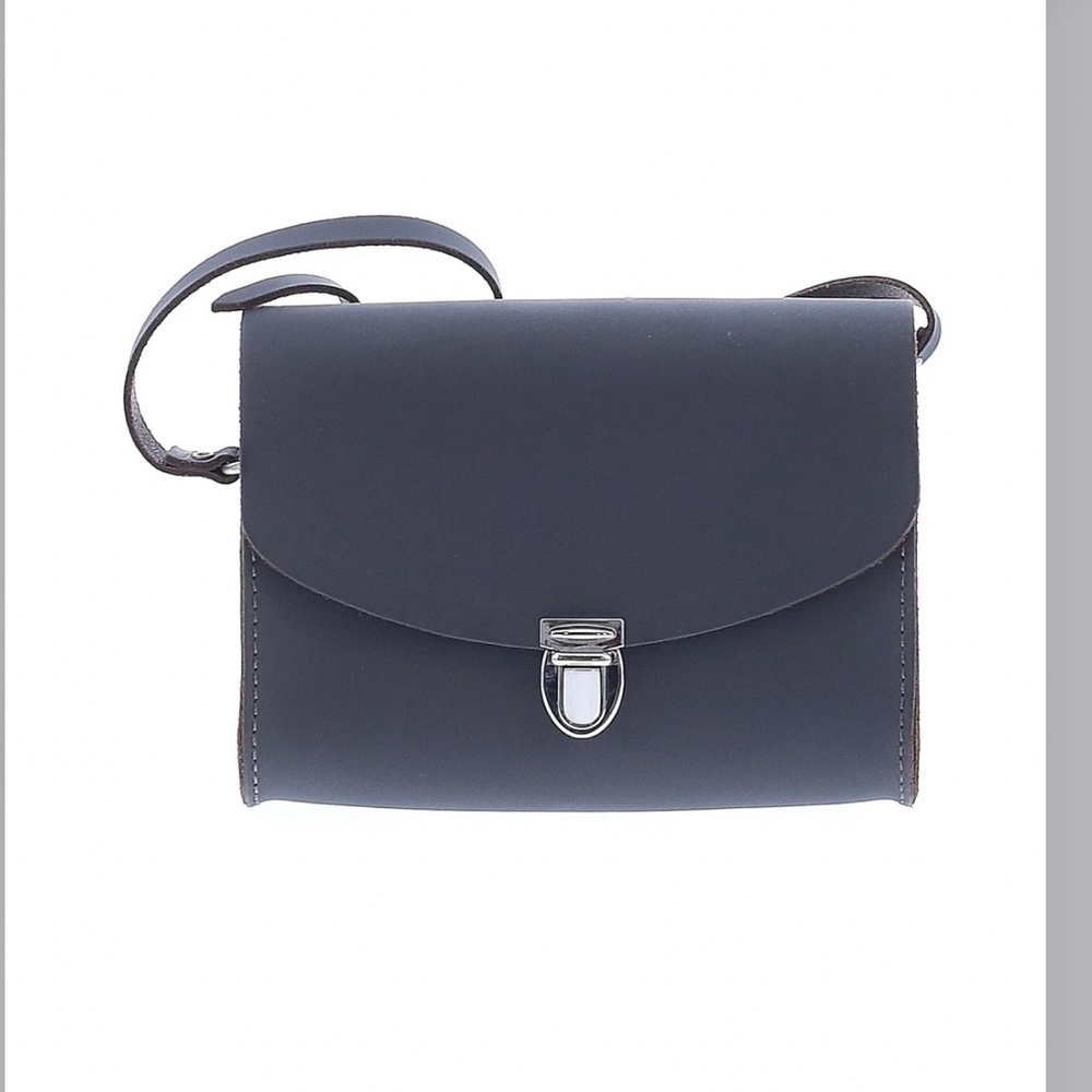 The Cambridge Satchel Collection Gray dapple matte medium crossbody